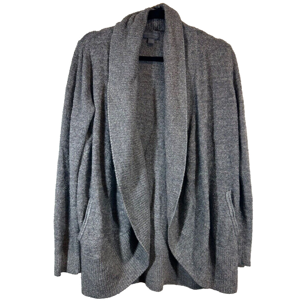 Barefoot Dreams Cardigan Womens L/XL CozyChic Lite Pockets Open Sweater 752 Cowl